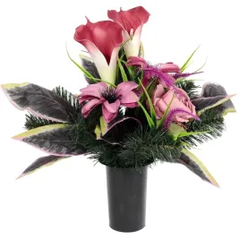 elegancki-stroik-nagrobny-rozowa-calla-wazon-kompozycja-na-cmentarz