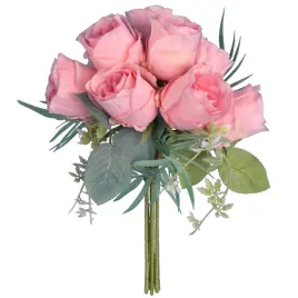 bukiet-10-roz-30cm-kolor-rozowy-sztuczne-kwiaty-roze-jak-zywe-do-wazonu