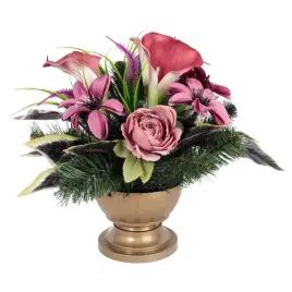 elegancki-stroik-nagrobny-rozowa-calla-gazon-kompozycja-na-cmentarz