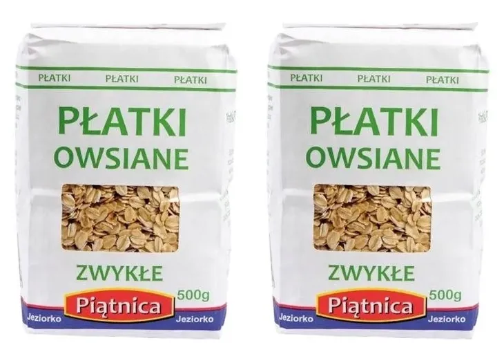 PŁATKI OWSIANE ZWYKŁE 1 KG ŚNIADANIOWE PIĄTNICA naturalne do owsianki