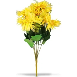 bukiet-9-astrow-z-paprotkami-42cm-kolor-zolty-sztuczne-kwiaty-do-wazonu