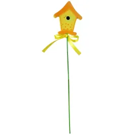 karmnik-drewniany-pik-zolty-dekoracyjny-ozdoba