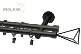 karnisz-24-m-czarny-matowy-loft-podwojny-240-cm