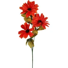 czerwona-galazka-z-3-margaretkami-sztuczny-kwiat-o-dlugosci-60cm