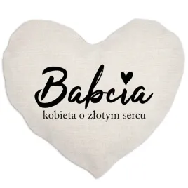 poduszka-serce-lniana-prezent-dla-babci-dzien-babci-kobieta-o-zlotym-sercy