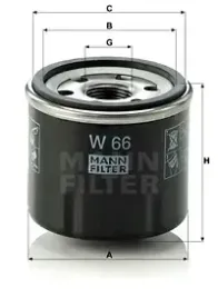 filtr-oleju-mann-filter-w-66