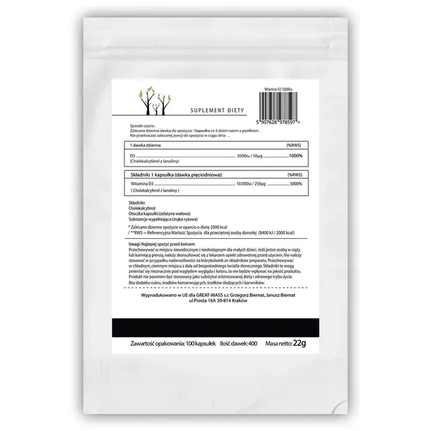 forest-witamina-d3-10000iu-100-tab-mocna-zdrowie-rodzaj-na-odpornosc