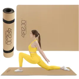 mata-do-cwiczen-i-jogi-antyposlizgowa-korkowa-treningu-fitness