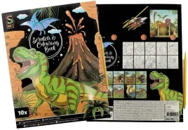 ksiazka-wydrapywanka-kolorowanka-zdrapywanka-dinozaury-dinozaur