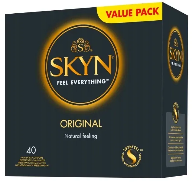 Prezerwatywy SKYN ORIGINAL klasyczne nielateksowe nie uczulają 40 szt.