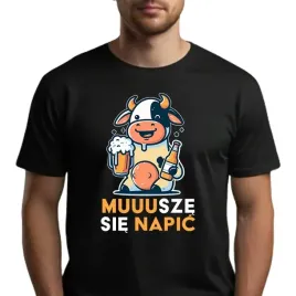 koszulka-meska-t-shirt-czarny-na-prezent-muusze-sie-napic-piwko-wzory-m