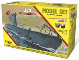 model-do-sklejania-niemiecki-okret-podwodny-u23-typ-iib-1-400-mirage-hobby