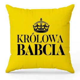 poduszka-zolta-ozdobna-krolowa-babcia-na-prezent-dla-babci-dzien-babci