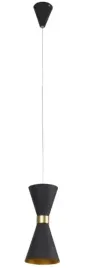lampa-wiszaca-led-nowoczesna-czarna-zlota-klepsydra-nad-stol-3000k-maxlight