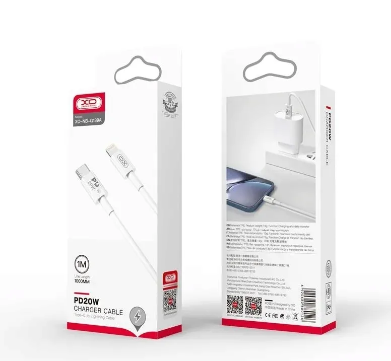 kabel-xo-usb-c-lightning-do-iphone-100cm-60w-power-delivery