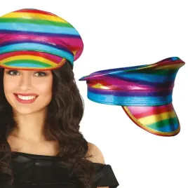 czapka-oficerka-kapelusz-kolorowa-tecza-parada-lgbtq-pride