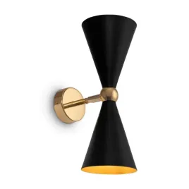 lampa-scienna-zlota-podwojny-metalowy-czarny-klosz-regulowany-2-pkt-maytoni