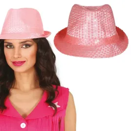kapelusz-gangsterski-mafia-z-cekinami-rozowy-przebranie-disco