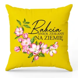 poduszka-zolta-40x40-prezent-dla-babci-dzien-babci-aniol-zeslany-na-ziemie