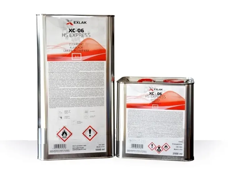 LAKIER BEZBARWNY XC-06 HS EXPRESS EXLAK 5L + 2,5utw