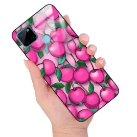etui-do-realme-c21y-obudowa-case-glass-szklane-cherry-peach-owoce-top-wzory