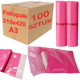 foliopaki-kurierskie-310x420-mm-a3-foliopak-rozowe-do-pakowania-100-szt