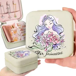 szkatulka-na-bizuterie-bezowa-dla-dziewczynki-for-princess-syrenki-wzory