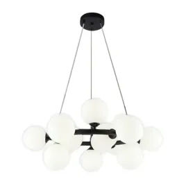 lampa-wiszaca-kule-czarna-15-kloszy-na-kole-mleczne