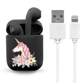 sluchawki-bezprzewodowe-douszne-czarne-reversie-dziewczece-unicorn-wzory