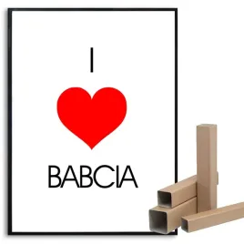 plakat-a3-30x42cm-i-love-babcia-prezent-dzien-babci-i-dziadka