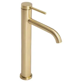 bateria-umywalkowa-wysoka-zlota-rea-clif-gold-brush-stojaca-szczotkowana