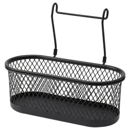ikea-hultarp-pojemnik-czarny-siatka-31x16-cm