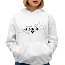 bluza-damska-waniliowa-kaptur-you-are-enough-na-prezent-wzory-roz-s