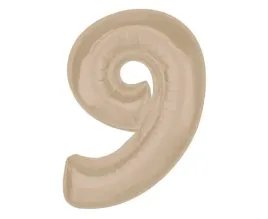 balon-foliowy-cyfra-9-latte-bezowy-nude-cyferka-dekoracja-urodziny-92-cm