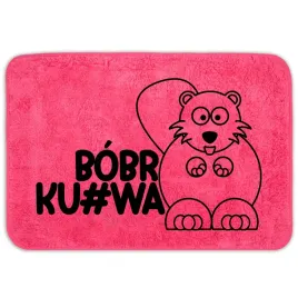 dywanik-lazienkowy-malinowy-40x60-zabawne-grafiki-bobr-ku-wa-rozne-wzory