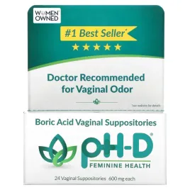 ph-d-feminine-health-czopki-dopochwowe-z-kwasem-borowym-600-mg-24-czopki