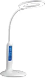 lampka-biurkowa-led-z-zegarem-biala-regulowana-wielofunkcyjna