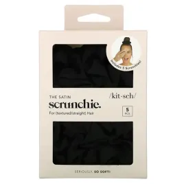 kitsch-satynowy-scrunchie-do-wlosow-falowanych-prostych-czarny-5-sztuk