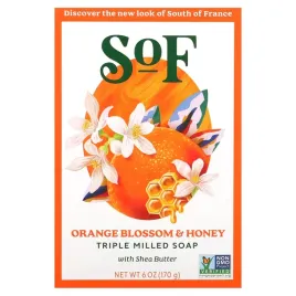 sof-triple-milled-bar-soap-with-shea-butter-orange-blossom-and-honey-6-oz