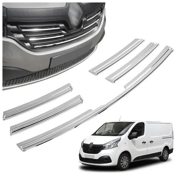 Listwy atrapy przedniej maskownicy grilla do RENAULT TRAFIC III 2014-2019