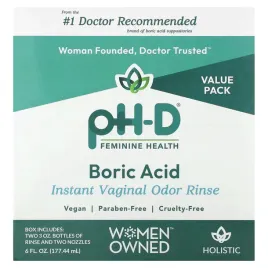 ph-d-feminine-health-boric-acid-instant-vaginal-odor-rinse-2-bottles-and-2