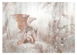 fototapeta-ptaki-minimalizm-pastel-struktura-betonu-na-wymiar-premium