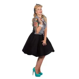 stroj-damski-rock-n-roll-pin-up-krata-czarny-bialy-karnawal-s