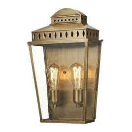lampa-scienna-zewnetrzna-klasyczna-dekoracyjna-mosiezna-2-pkt-ip44-elstead