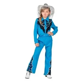 stroj-mala-kowbojka-niebieska-dziki-zachod-rodeo-przebranie-karnawal-128