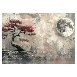fototapeta-sakura-ksiezyc-abstrakcja-strukturalna-tapeta-na-twoj-wymiar
