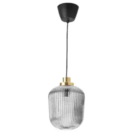 ikea-solklint-lampa-wiszaca-mosiadz-szare-szklo