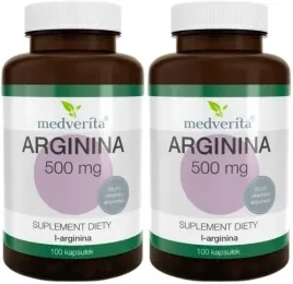 2-x-medverita-arginina-500-mg-100-kaps-zdolnosc-wysilkowa-wsparcie-miesni