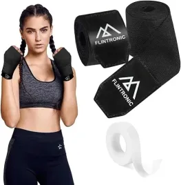 czarne-bandaze-bokserskie-owijki-tasma-na-rzep-boks-mma-dla-poczatkujacych