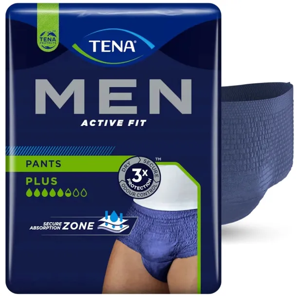 Majtki chłonne Tena Men Pants Plus Blue S/M 30szt